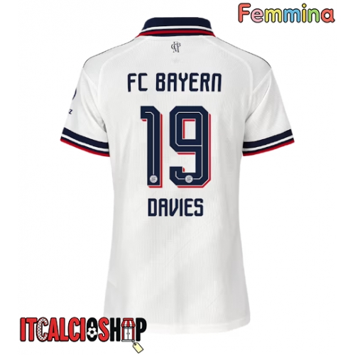 Bayern Munich Alphonso Davies #19 Seconda Maglia Femmina 2026-27 Manica Corta